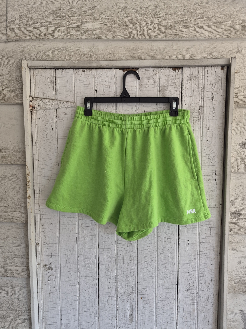 PINK Victoria's Secret Women's Lime Green Drawstring Lounge Shorts